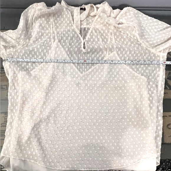 NYDJ Crinkle Clip Tie Blouse with Detachable Tank- EUC 👚🛍️🌟 - Picture 11 of 11